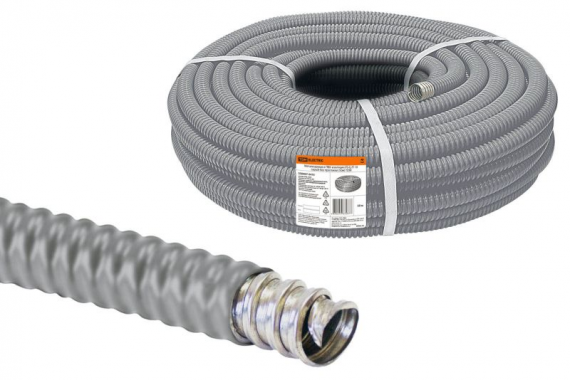 Фотография товара 'Tdm Металлорукав в ПВХ-изоляции РЗ-Ц-П 15 без протяжки SQ0407-0415'