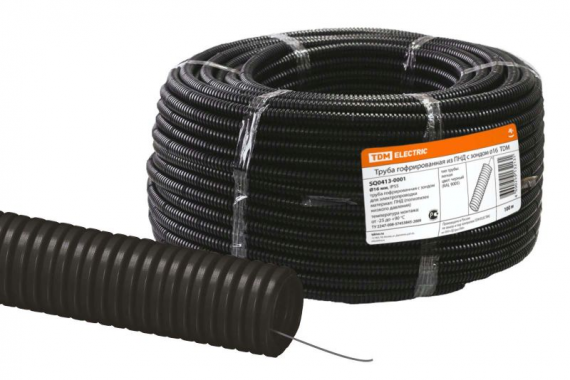 Фотография товара 'Tdm Труба гофрированная ПНД d 16 с зондом SQ0413-2501'