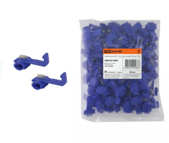 Фотография товара 'Tdm Ответвитель ОВ-2 1,0-2,5 мм2 SQ0520-0002'