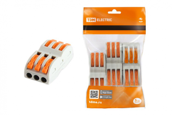 Фотография товара 'Tdm Соединительная проходная клемма СК-413-2 (2,5мм2) SQ0527-0052'