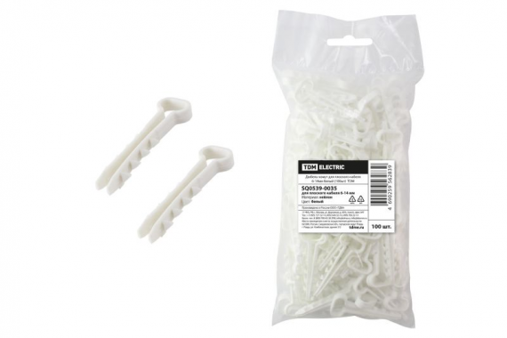 Фотография товара 'Tdm Дюбель-хомут для плоского кабеля 6-14мм SQ0539-0035'