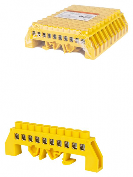 Фотография товара 'Tdm Шина "PE" "земля" на DIN-рейку 8x12мм 10 групп SQ0801-0216'