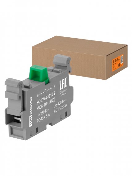 Фотография товара 'Tdm SQ0747-0152 Доп. контакт для светосигн. арм. модульной серии MCB-10 (1НО)'