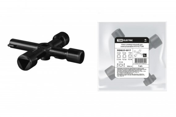 Фотография товара 'Tdm Ключ универсальный для электрошкафов КУЭ-02 SQ0825-0017'