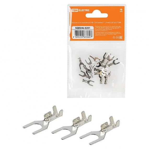 Фотография товара 'Tdm SQ0546-0201 Наконечник вилочный НВ 1,5-4 вилка 1-1,5 мм?'