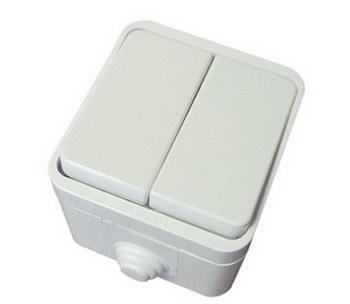 Фотография товара 'Tdm Выключатель 2-кл. OУ IP44 10А Орель SQ1802-0002'