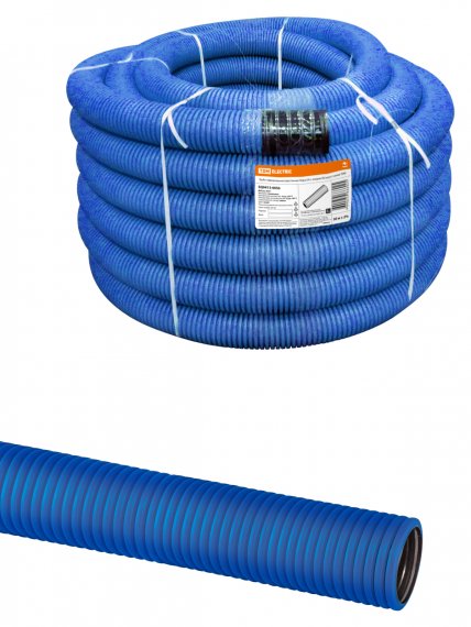 Фотография товара 'Tdm Труба гофрированная двустенная ПНД d 50 с зондом, SQ0413-6050'