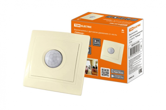 Фотография товара 'Tdm Выключатель с датчиком движения Таймыр SQ1814-0705'