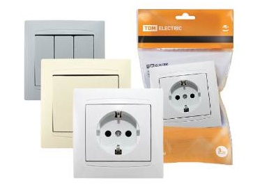 Фотография товара 'Tdm Розетка двойная 2П 10А 250В Лама SQ1815-0324'