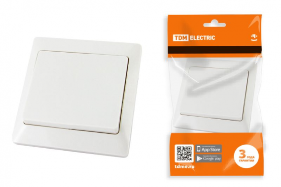 Фотография товара 'Tdm Выключатель 1 кл. 10А Ильмень SQ1823-0001'