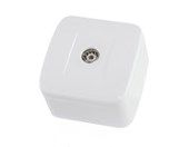 Фотография товара 'Tdm Розетка TВ простая (0-2400 Гц,  мама) открытой установки, IP20 Дача SQ1824-0013'