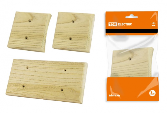 Фотография товара 'Tdm Накладка на бревно деревянная универсальная НБУ 1Пх3 240 мм SQ1821-0028'