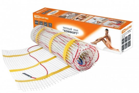 Фотография товара 'Tdm Мат нагревательный Комфорт МН двухжильный, 1,5 кв. м, 225 Вт SQ2501-0010'
