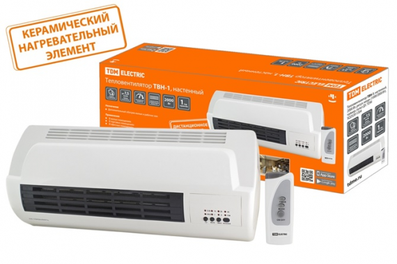 Фотография товара 'Tdm Тепловентилятор ТВН-1, настенный, 2000 Вт SQ2520-1304'