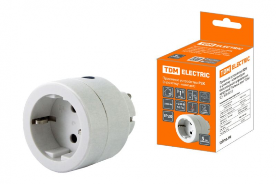 Фотография товара 'Tdm Приемное устройство Р2К (в розетку - комп.) для беспроводного управления нагрузкой Уютный дом SQ1508-0212'