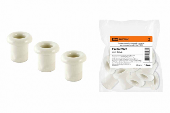Фотография товара 'Tdm Керамический проходной изолятор для провода SQ2802-0020'