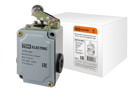 Фотография товара 'Tdm Выключатель путевой контактный ВПК-2112Б-У2 10А 660В IP67 SQ0732-0005'