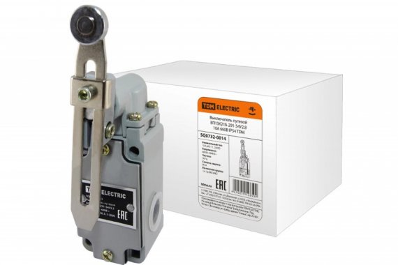 Фотография товара 'Tdm Выключатель путевой ВП15K21Б-291-54У2.8 10А 660В IP54 SQ0732-0014'