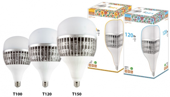 Фотография товара 'Tdm Лампа светодиодная T-120 Вт-230 В-6500 К–E27 (170x295 мм) НАРОДНАЯ SQ0340-1639'