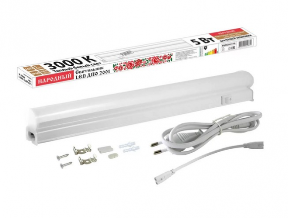 Фотография товара 'Tdm Светильник LED ДПО 2001 5 Вт, 3000К, IP40, Народный SQ0329-0110'