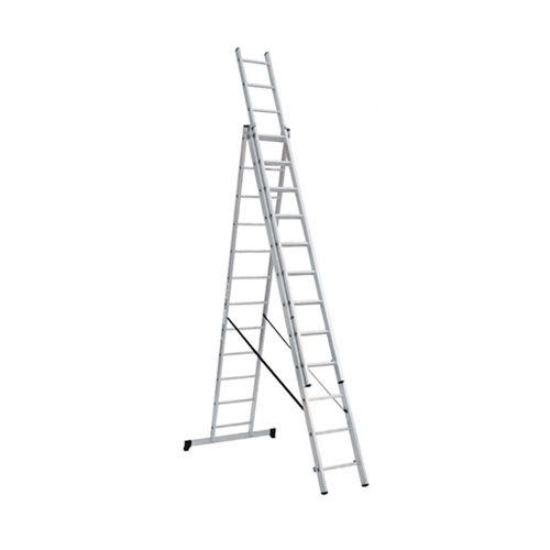Фотография товара 'Tdm Лестница алюминиевая, ЛА3х12, 3х секционная х 12 ступеней, h=7870 мм SQ1028-0204'
