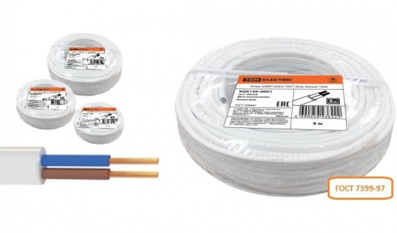 Фотография товара 'Tdm Шнур ШВВПмб 3х0,5 SQ0120-0405'