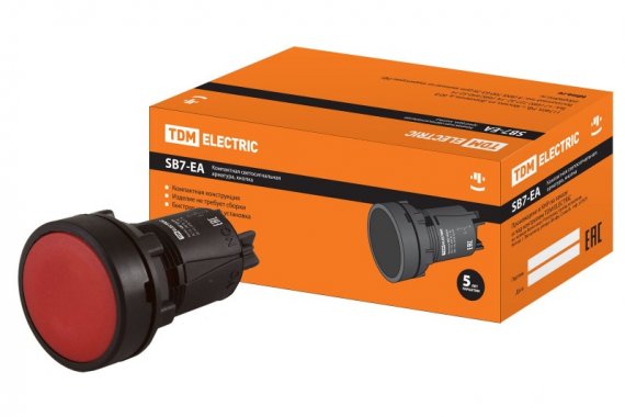 Фотография товара 'Tdm Кнопка SB7-EA41 d22мм SQ0746-0019'