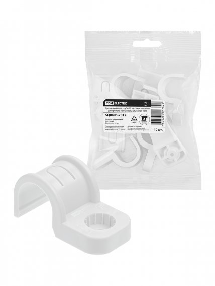 Фотография товара 'Tdm SQ0405-7012 Крепеж-скоба для трубы 20 мм односторонняя'