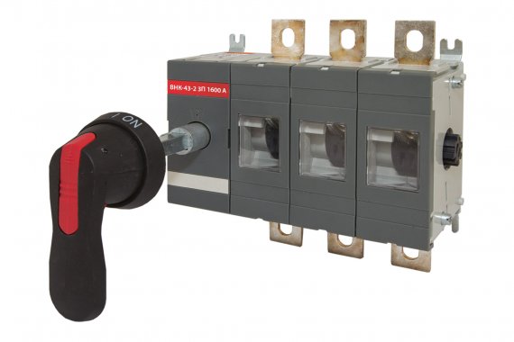 Фотография товара 'Tdm Рубильник ВНК-43-2 3П 1600А с выносной фронтальной ручкой управления и переходником 280 мм, SQ0744-0220'