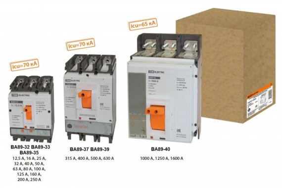 Фотография товара 'Tdm Автоматический выключатель ВА89-32 3Р 25А 70кА SQ0751-0042'