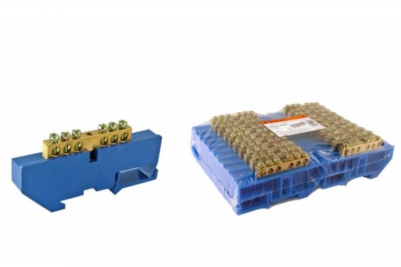 Фотография товара 'Tdm Шина "N" нулевая с изолятором на DIN-рейку 6x9мм SQ0801-0026'