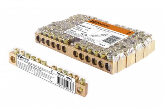 Фотография товара 'Tdm Шина "N" нулевая 6х9мм 12/2 SQ0801-0160'