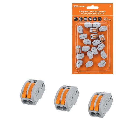 Фотография товара 'Tdm SQ0527-0007 Соединительная клемма СК-412 (2,5мм?)'