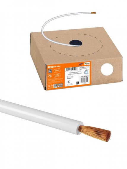 Фотография товара 'Tdm SQ0124-1415 Провод ПуГВ 1х1,0 ГОСТ в коробке (150м)'