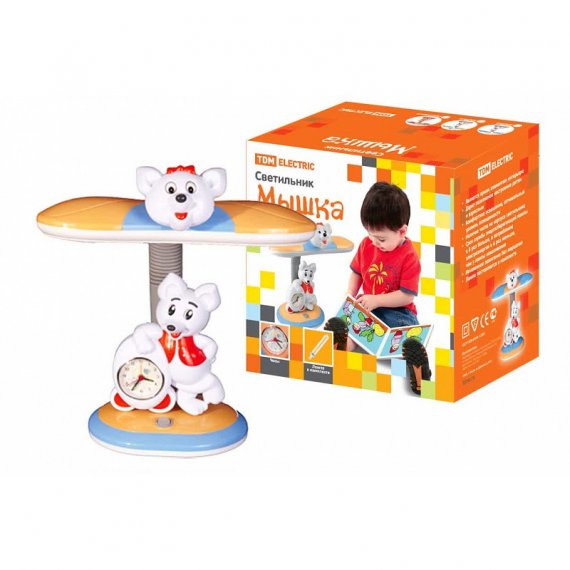 Фотография товара 'Tdm SQ0337-0015 Светильник Мышка настол/часы 220В, 11Вт, G23'