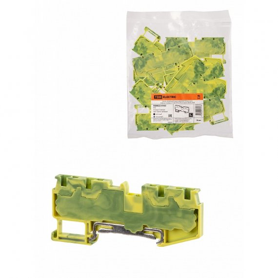 Фотография товара 'Tdm Зажим клеммный безвинтовой ЗКБ PEN быстрого зажима 4 вывода 2,5 мм2, SQ0822-0165'