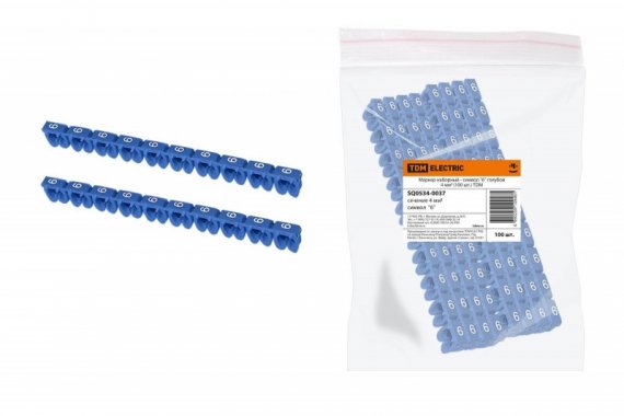 Фотография товара 'Tdm Маркер наборный - символ "6" SQ0534-0037'