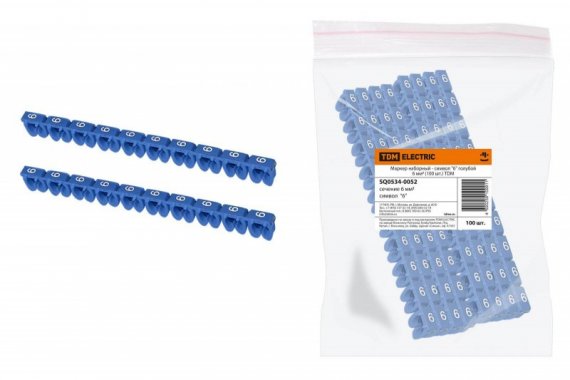 Фотография товара 'Tdm Маркер наборный - символ "6" SQ0534-0052'