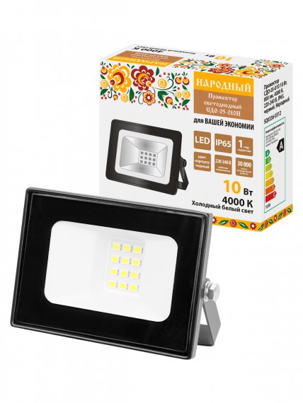 Фотография товара 'Tdm SQ0336-0312 Прожектор СДО-05-010 10 Вт, 800 лм, 4000 К, 220-240 В, IP65'