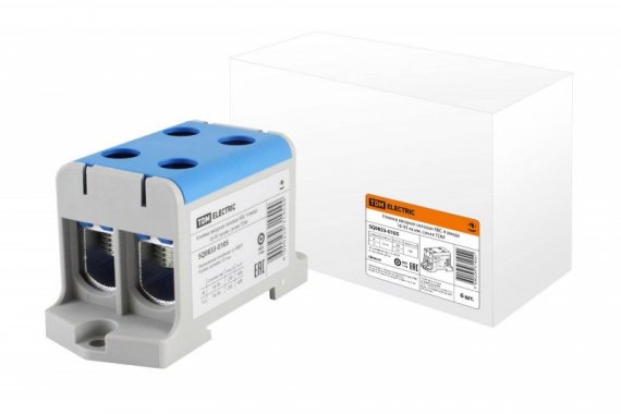 Фотография товара 'Tdm Клемма вводная силовая КВС 4 ввода 16-95 кв.мм. SQ0833-0105'