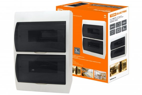 Фотография товара 'Tdm Бокс ЩРН-П-24модуля навесной пластик IP41 SQ0901-0006'