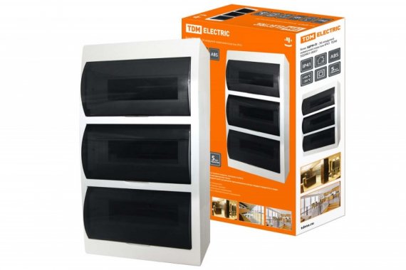 Фотография товара 'Tdm Бокс ЩРН-П-36 модулей навесной пластик IP41 SQ0901-0007'