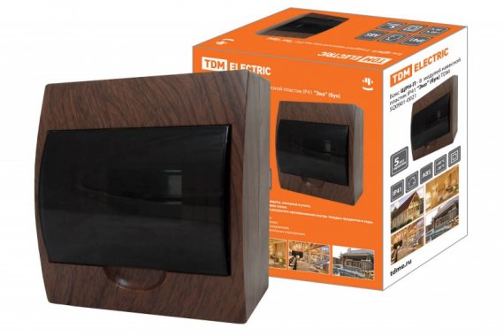 Фотография товара 'Tdm Бокс ЩРН-П-8 модулей навесной пластик IP41'