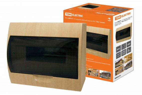Фотография товара 'Tdm Бокс ЩРН-П-12 модулей навесной пластик IP41'