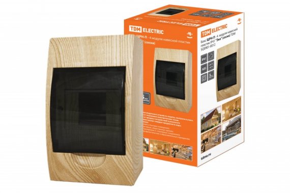 Фотография товара 'Tdm Бокс ЩРН-П-4модуля навесной пластик IP41'