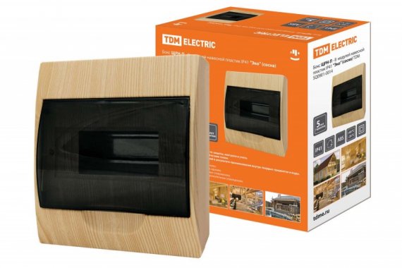 Фотография товара 'Tdm Бокс ЩРН-П-8 модулей навесной пластик IP41'