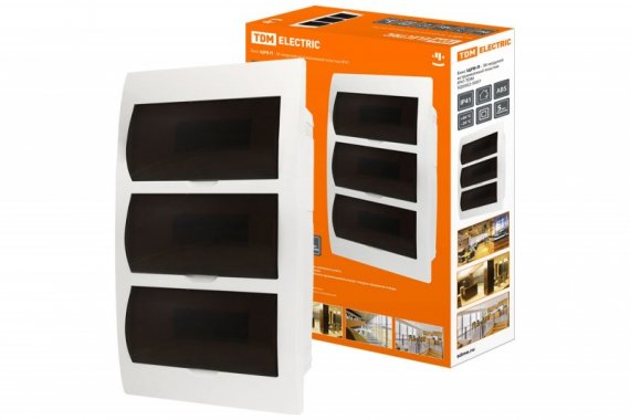 Фотография товара 'Tdm Бокс ЩРВ-П-36 модулей встраиваемый пластик IP41 SQ0902-0007'