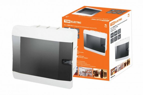 Фотография товара 'Tdm Бокс ЩРВ-Пм-6 модулей встраиваемый пластик IP41 SQ0902-0102'