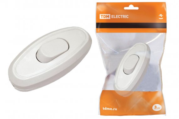 Фотография товара 'Tdm Выключатель на шнур 6А 250В, SQ1806-0021'