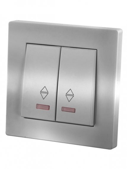 Фотография товара 'Tdm SQ1816-0218 Выключатель на 2 направления 2 кл. с подсветкой 10А'